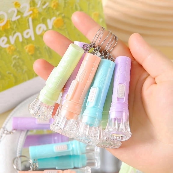 48 Pcs Mini Flashlight Keychain Bulk Assorted Colors Torch Keyring Flashlights LED Small Keychain Light Hiking Camping Christmas Party Favors,Glow in the Dark Party Supplies