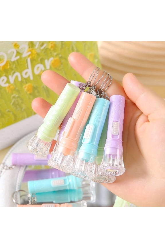 48 Pcs Mini Flashlight Keychain Bulk Assorted Colors Torch Keyring Flashlights LED Small Keychain Light Hiking Camping Christmas Party FavorsGlow in the Dark Party Supplies