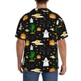 thumbnail image 3 of Naloa Halloween Men's Loose Fit Cuban Collar Short-Sleeve Shirt, Hawaiian Shirts, Mens Shirts Casual for Everyday Wear Outings-, 3 of 5