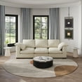 thumbnail image 5 of POVISON 14.96" Modern Light Luxury Side Table, Glossy Sintered Stone Tabletop with Metal Base, 5 of 9
