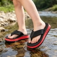 thumbnail image 5 of lnmuld Kids Platform Flip Flops Unisex Lightweight Non Sandals for Boys Girls Beach Pool Shower Size:11, 5 of 9