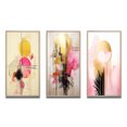thumbnail image 2 of Designart "Vintage Pink Gold Circle Pastel Grace IV" Modern Geometric Framed Wall Art Set Of 3 - Gold Abstract Frame Gallery Set For Office Decor, 2 of 6
