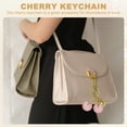 thumbnail image 4 of Llavero de Cereza Uxcell para Mujeres, Encanto de Bolsa, Accesorios Lindos de Cereza con Anillo y Clip Rosa-Dorado, 4 of 7