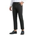 thumbnail image 5 of INSPIRE CHIC Dress Pants for Men's Flat Front Expandable Waist Work Business Trousers 28 Black, 5 of 5