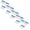 Blue 5PCS, variant on YWIYIUD 24Pcs 3 Size Sewing Machine Twin Needles Double Twin Stretch Needles Pins for Household Sewing Machine, Double Twin Stretch Needle Pins for Household Machines
