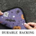 thumbnail image 6 of Happy Halloween Pumpkin Front Door Mat Anti Slip Evil Pumpkin Ghost Welcome Mat Retro for Entry Floor Mat Set Living Room Bedroom Bathroom Crystal Velvet 30x17 Inches, 6 of 7