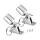 thumbnail image 2 of 2 piezas de bisagras de cubierta y tapas de ojo de acero inoxidable compatibles con accesorios de tubo de 25 mm Bisagra de 60x18 mm, 2 of 9