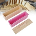 thumbnail image 4 of Molde de Jabón de Silicona Rectangular 900ML Rosa Ticfox, 4 of 6