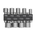 thumbnail image 3 of Llave De Vaso Hexagonal, 9 Piezas Adaptador De Broca De Destornillador De Acero Vanadio Tuerca Herramienta De Desmontaje Accesorios De Fijación para Instalar 5‑13 Mm, 3 of 14
