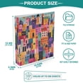 thumbnail image 3 of FORMRS 3 Ring Binder 1.5 inch with Pockets Set of 2 Clip Board 200 Sheets Capacity, Art Buildings, 3 of 8