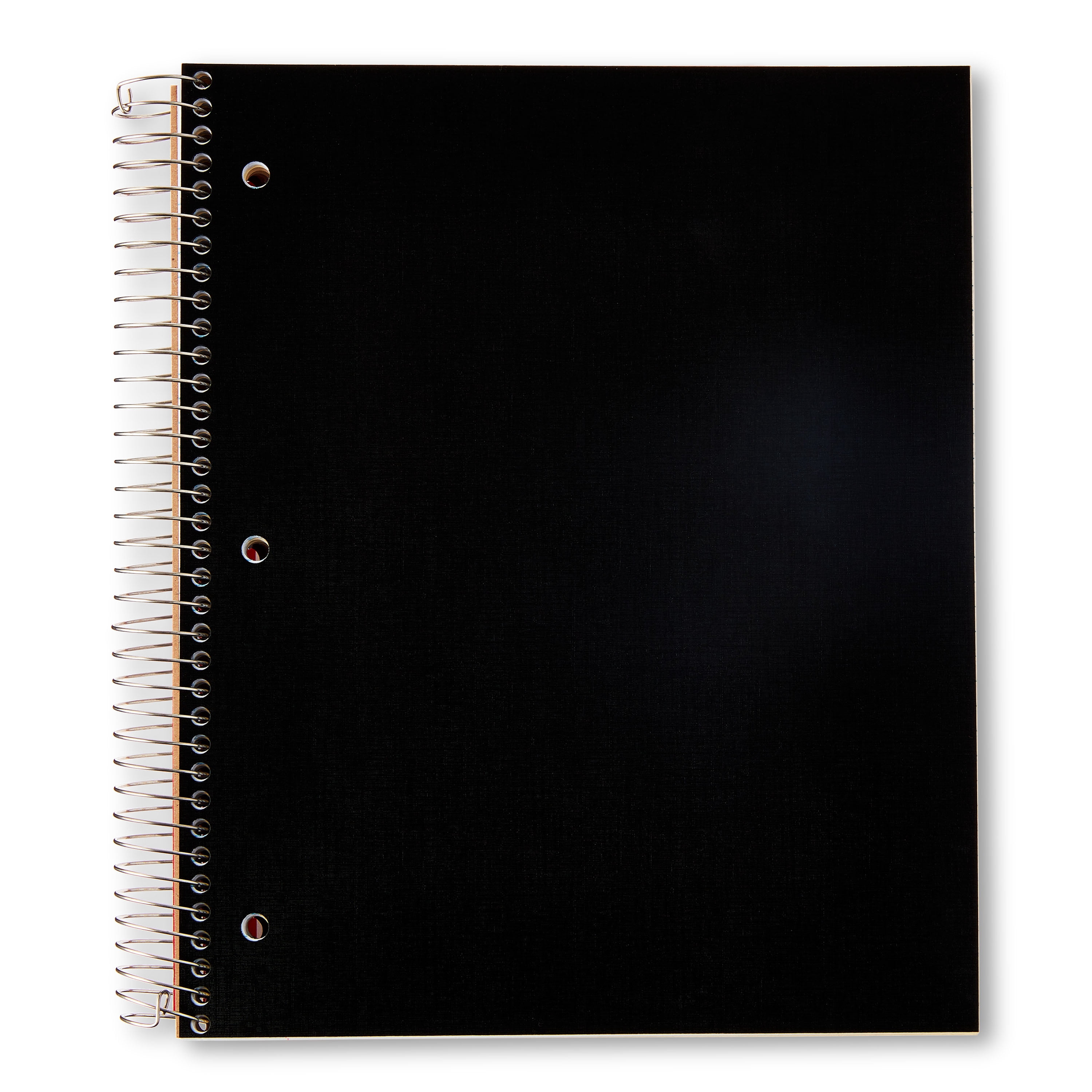 Pen+Gear College Ruled 5-Subject Poly Notebook, 9" x 11", Black, 160 Sheets
