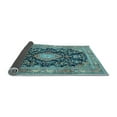 thumbnail image 2 of Ahgly Company Indoor Square Persian Light Blue Traditional Area Rugs, 6' Square, 2 of 4