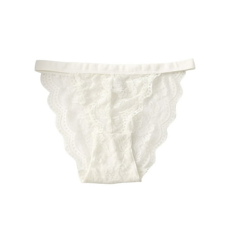 

Womens Lingerie Womens Lingerie Sexy Ladies Fashion Charming Breathable Sexy Lace Thin Hollow Out Skin Friendly Elasticity Panties Underpants White