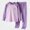 Purple, variant on ITSAME Girls 2 Piece Loungewear Outfit Raglan Sleeve Crewneck Pullover and Pants Warm Sleepwear Set Size 9