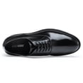 thumbnail image 2 of CMR CHAMARIPA Height Increasing Formal Shoes Black Leather Men Taller Shoes Height Increasing Shoes - Mens Elevator Dress Shoes - 8 CM / 3.15 Inches, 2 of 5
