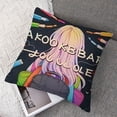 thumbnail image 7 of Welcome Back to School Throw Pillow Cover,Back to School Gifts for Students Teachers, Colorful Pencils Decorative Cushion Cover for Sofa Couch Bed, 7 of 7