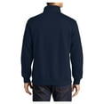 thumbnail image 2 of Mens 1/4 Zip Cotton/Poly Fleece Sweatshirt True Navy 4X-Large, 2 of 8