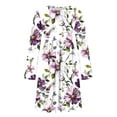 thumbnail image 5 of CHGBMOK Women's Midi Dress Long Sleeve Loose Fit Dresses Casual Crew Neck Print Dresses, 5 of 7