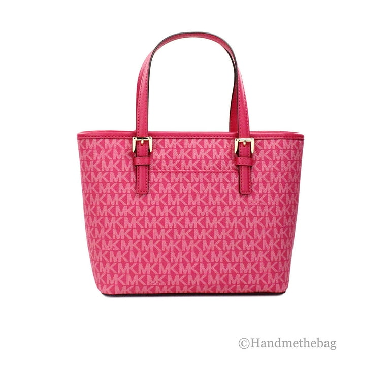 Michael Kors US 7 エレクトリックピンク Michael Kors Womens Charlotte Large Top Zip Tote (Electric
