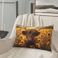 thumbnail image 6 of Fotbe Cute Cow Sunflower Field Pillow Cases - Envelope Closure - Luxury, Extra Soft, Cooling Pillow Covers - Wrinkle, Fade, Stain Resistant-14"x20", 6 of 8