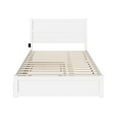 thumbnail image 4 of AFI NoHo Queen Wood Platform Bed with Headboard Footboard & Twin XL Trundle, White, 4 of 7