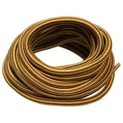 3 Pairs Yellow/Brown Heavy Duty Round Boot Laces Shoelaces for Hiking Work Military Boots 40 45 48 54 55 60 63 72 Inches