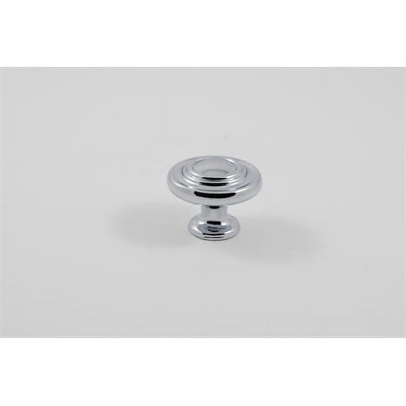 Residential Essentials 10203PC Mushroom Cabinet Knob- Polished Chrome