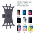 thumbnail image 5 of Universal Bike Phone Mount, Rotatable Phone Holder for Bike, Silicone Motorcycle Phone Mount Compatible, 5 of 5