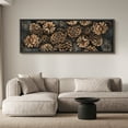 thumbnail image 2 of Large Framed Canvas Print Soft Woodland Rabbit Painting for Nature Lovers Wall Art Decorative Ready to Hang Painting for Living room Bedroom - 60"x20" Black Frame, 2 of 9