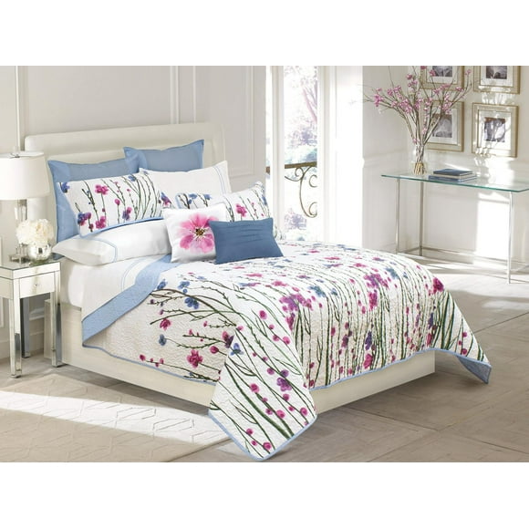 Safdie & Co. Home Deluxe Collection Multi Color 100% Polyester Quilt Set