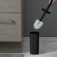 thumbnail image 7 of Bath Bliss Acrylic Square Toilet Brush and Holder Set in Black, 7 of 7