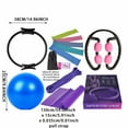 thumbnail image 2 of Meottam Meottam 10 in 1 Yoga Set for Women, Pilates Essentials Kit with Pilates Rings Booty Bands Exercise Band Yoga Ball Figure Resistance Band for Stretching & Relief (Purple), 2 of 7