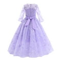 thumbnail image 3 of IDOPIP Flower Girls Vintage Lace Dress Floral embroidered Tulle Tutu Dress Wedding Party Gown, 3 of 7