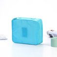 thumbnail image 1 of WIFKLSIIPG Travel Portable Makeup Toiletry Wash Case Organizer Pouch Storage Hanging Bag(Blue), 1 of 1