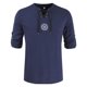 thumbnail image 4 of Camisas s Para Hombre Manga Larga Camisa de lino y algodón a la moda para hombre, camiseta de Yoga étnica de playa de Color sólido de manga larga (Navy, M), 4 of 7