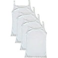 thumbnail image 2 of B-One Kids Girls Longline Cotton Camisole Undershirt Top & Panty Shorts Matching Set, 2 of 3