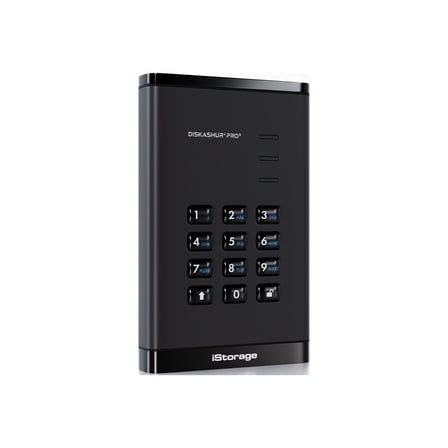 Kanguru Solutions ISDAP3256SSD512F diskAshur PRO3 512GB Secure Portable SSD - FIPS Level 3