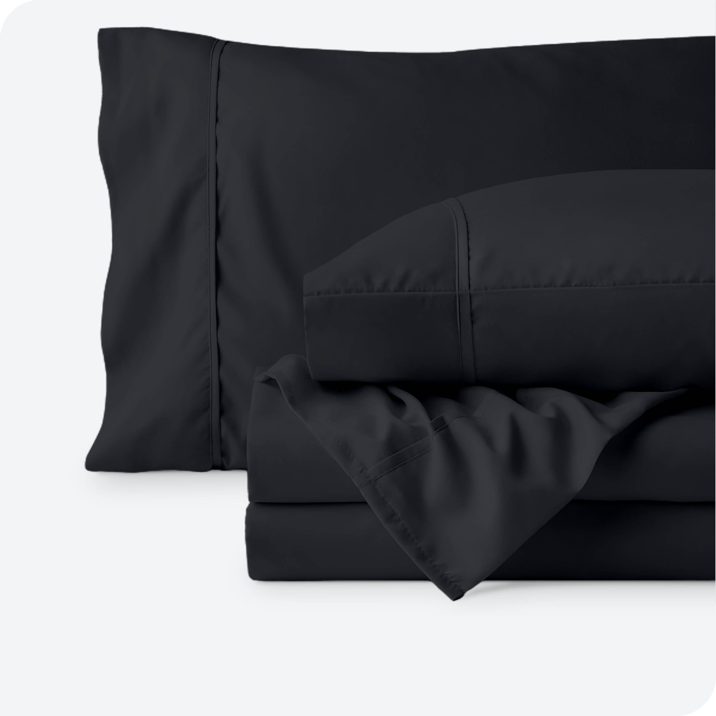 Bare Home Black Microfiber Sheet Set, Wrinkle Resistant, Deep Pocket, Twin XL