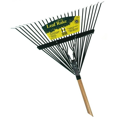 CF24W 48 in Handle 24 in Metal Head Leaf Rake (Best Rake For Small Leaves)