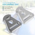 thumbnail image 4 of KALLORY 10Pcs Durable Stainless Steel Triangle Buckle Hook for Tent Rope Fastener and Canopy Use, 4 of 6