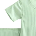 thumbnail image 4 of fatyb Garçons Filles Été Ensembles 2 Pcs T-Shirts à Manches Courtes Col Rond Shorts Ensembles de Shorts Décontractés pour Enfants, 4 of 7