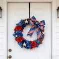 thumbnail image 7 of JollyMart 4th of July Patriotic Ribbon 2.5in x 177.2in Red White Blue Striped Wired Edge Ribbon for USA Bisesquicentennial Independence Day Decor Wreath Gift Bow Crafts, 7 of 7