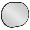 thumbnail image 6 of Kate and Laurel Caskill Modern Oval Mirror, 18" x 24", Black, Capsule-Shaped Accent Mirror for Entryway, Living Room, or Bathroom, 6 of 7