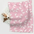 thumbnail image 5 of XMXY Dog Throw Blankets, Soft Cozy Baby Footprints Footsteps Pet Blankets for Couches Machine Washable for Indoor Cats Dogs, Small Size, 5 of 8