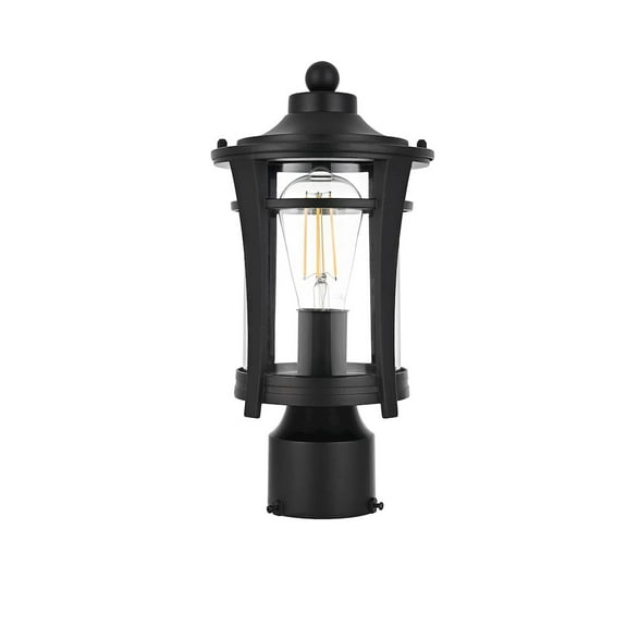 Elegant Lighting Artemis 13 inch Outdoor Post light in Black