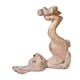 thumbnail image 5 of Figura de conejo de resina, estatua de conejo, hecha a mano, encantadora decoración de primavera, manualidades de escritorio marrón, 5 of 9