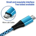 thumbnail image 2 of Micro Cable,Micro USB Cable,6ft 4 Pack AILKIN Android Charging Cable Nylon Braided High Speed Fast Charging Cord USB Charger Android Micro Cables 6ft Charge&Sync for Samsung Galaxy, 2 of 6
