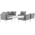 thumbnail image 3 of Modway Harmony 7 Piece Outdoor Patio Aluminum Sectional Sofa Set, Multiple Colors, 3 of 8