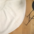 thumbnail image 3 of Emma + Oliver Large Natural Faux Sherpa Refillable Bean Bag Chair for Kids and Teens, 3 of 12