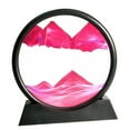 thumbnail image 4 of DOLITY Verres Ronds Art Image Effet 3D Dynamique Art de Sable Coulant en Profondeur, Anniversaire 7 Po Rose Rouge, 4 of 6